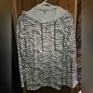 Rivers Sz 14 Zebra Print Hoodie